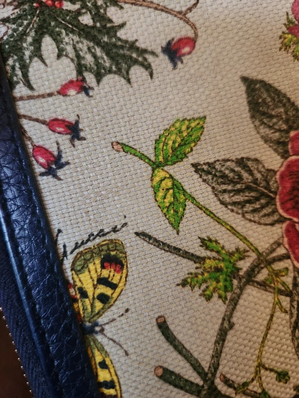 Gucci Flora Canvas Floral Print Zip Around Wallet - Picture 5 of 10